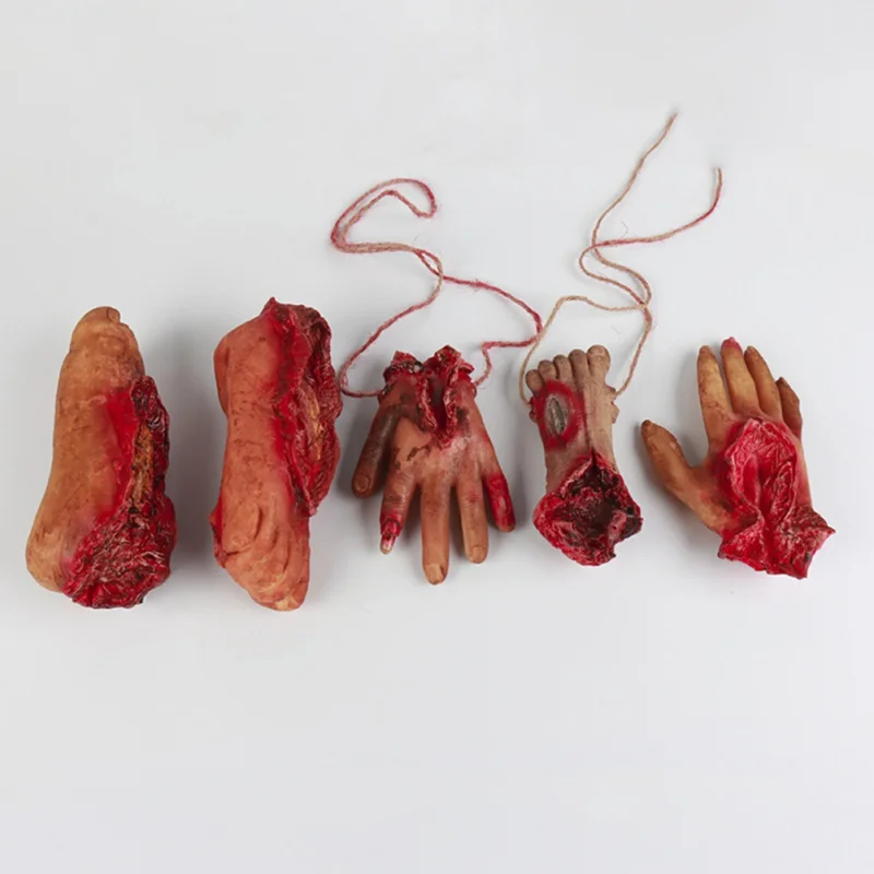 Хэллоуин реквизит украшения хитрые игрушки поддельные Ужасы человеческого тела крови руки Crural ноги и сломанный палец