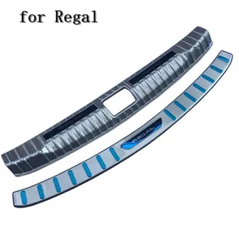 

Car accessories Internal external Rear Bumper Protector Sill Trunk Tread Plate Trim for Buick Regal 2017-2018 Car styling