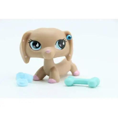 Pet Shops такса собака #909 с аксессуарами для shop Коллекция игрушек Фигурка Редкие