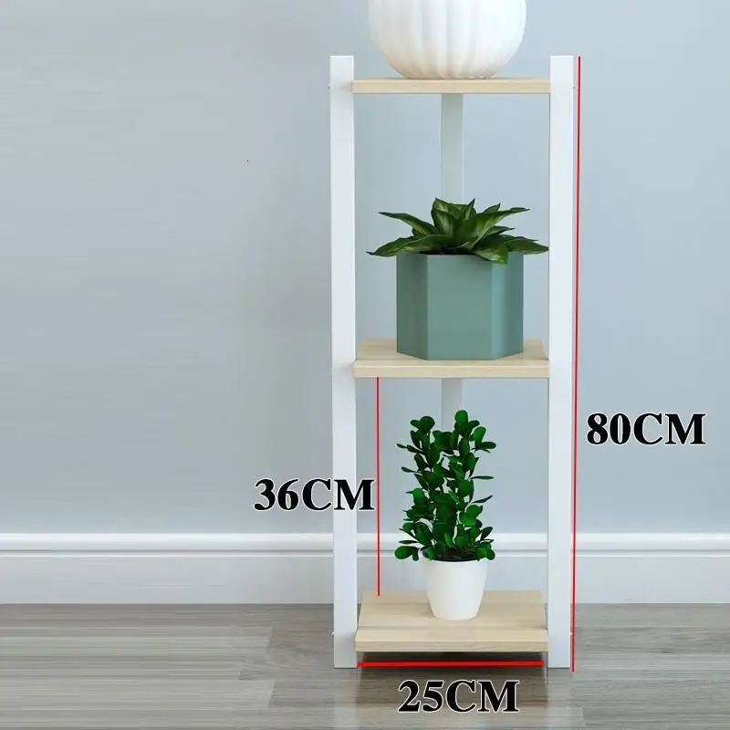 Version D Wooden Shelves Stand Etagere Plante Plantenrekken Estante Para Plantas For Stojak Na Kwiaty Rack Balcony Flower Plant Shelf - Цвет: Version D