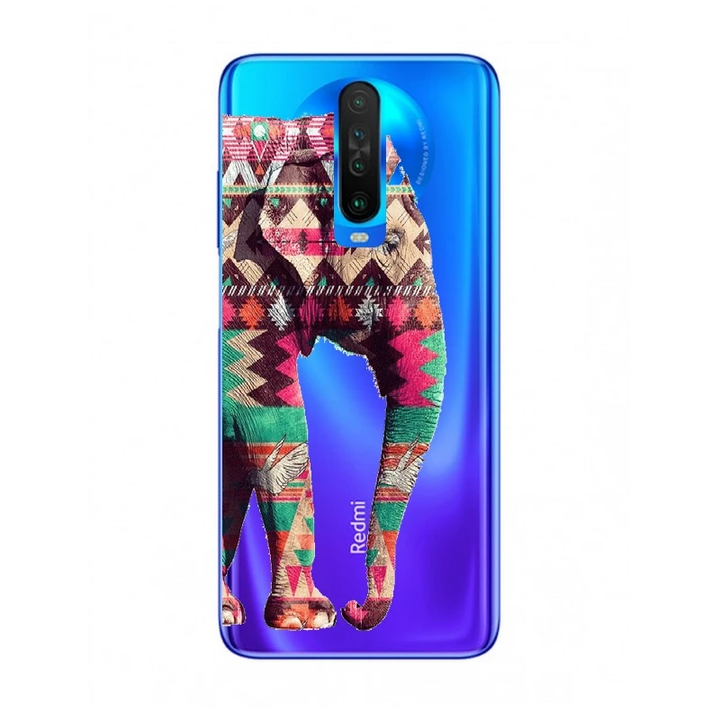 Чехол Xiaomi K30 little X2 Elephant rose aztec прозрачный | Мобильные телефоны и аксессуары