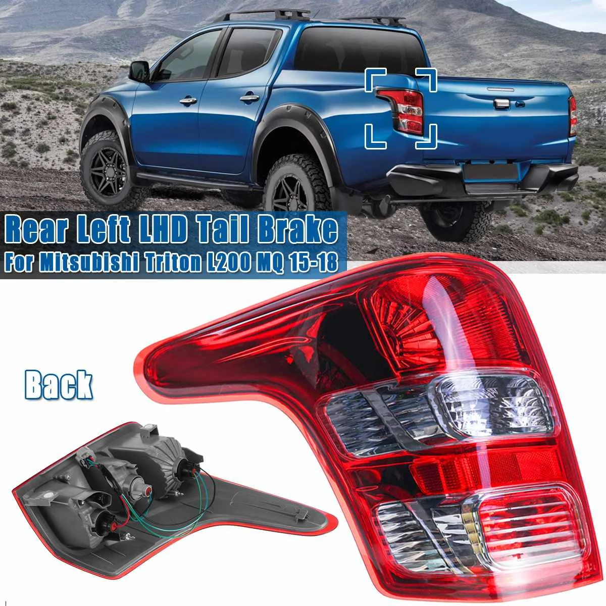 Левый/правый черный Задний светильник для Mitsubishi Triton L200 для Fiat для Strada без провода
