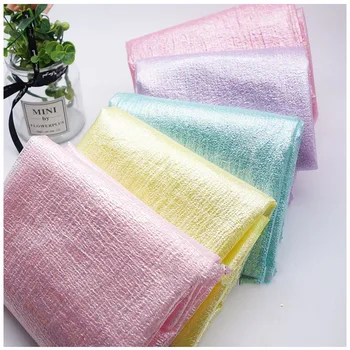 

100*150CM Iridescent Crepe Fabric Backdrops DIY For Theme Mermaid Unicorn Wedding Tablecloth Baptism Party Grand Event Decor