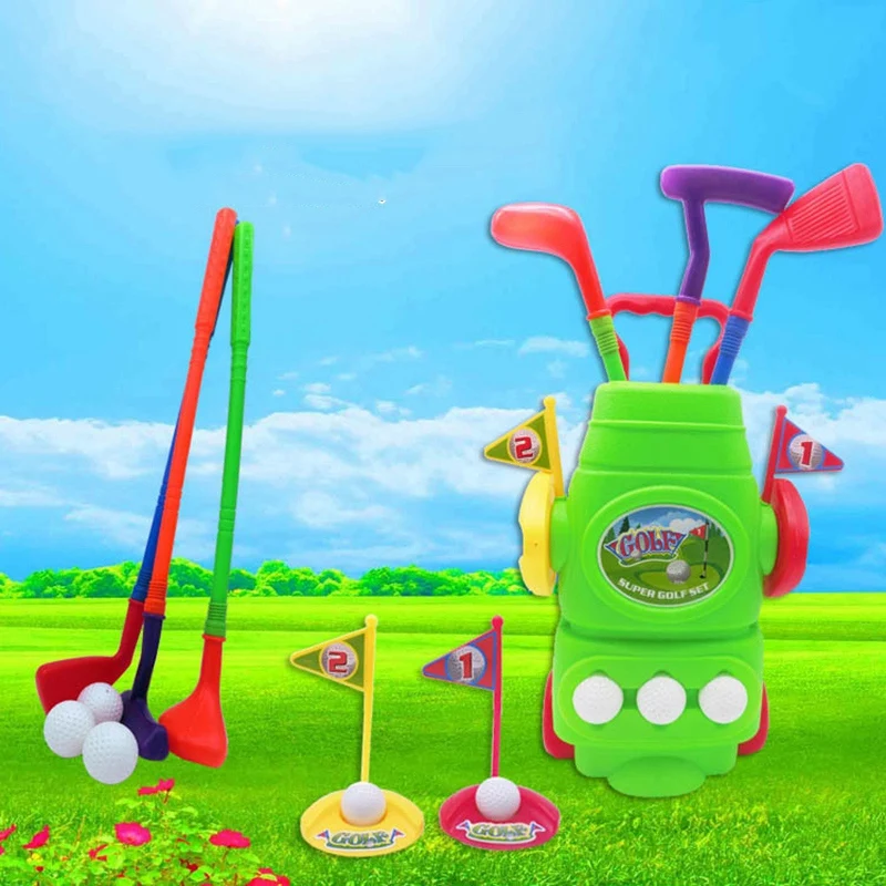 Набор для гольф-клуба детские игрушки на день в помещении и на открытом воздухе портативные игрушки