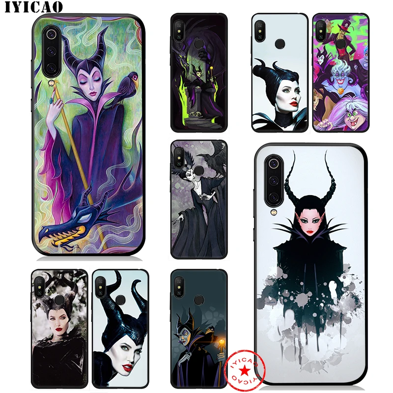 Мягкий чехол IYICAO Maleficent для Xiaomi Mi 10 A3 A2 Lite A1 CC9 CC9E 9T 9 8 6 SE Pro F1 Max 3 5X 6X MiA1 MiA2 |