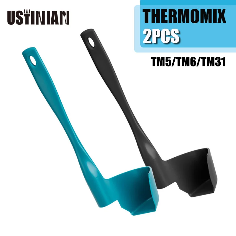 2/1 uds. Espatula Thermomix Accesorios Cocina Brecuchillas Thermomix TM6/TM5/TM31 espátula giratoria para cocina espátula Termomix eliminación de porciones procesadora de alimentos monsieur cuisine connect