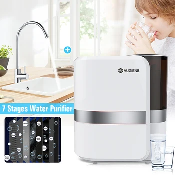 

AUGIENB 2.5L/min 0.01m Faucet 7 stage Water Filters Purification Machine Ceramic Percolator Rust Bacteria Removal for Kitchen