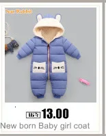 2020 Overalls Winter Jumpsuit Baby Newborn Plus velvet snowsuit Snow Wear Coat Boy Warm Romper down Cotton Girl clothes Bodysuit