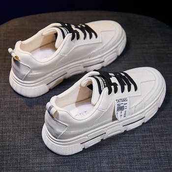 

Fashion Little White Shoes Women's 2020 New Casual Snikers Women's Vulcanized Canvas Platform Sneakers Women Sports Shoes
