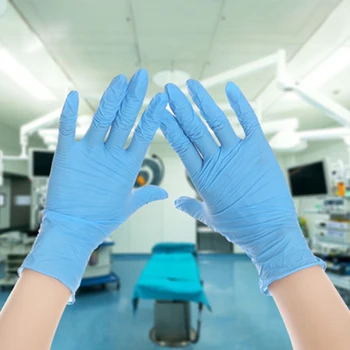 

100 pcs(50pairs) Vinyl Gloves Disposable Powder-free Industrial Food Safety 3mm Translucent Pvc Gloves Nitrile Gloves