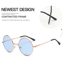 Модные Разноцветные Ретро Круглые Солнцезащитные очки женские солнцезащитные очки с линзами сплав Солнцезащитные очки женские очки водительские очки автомобильные аксессуары