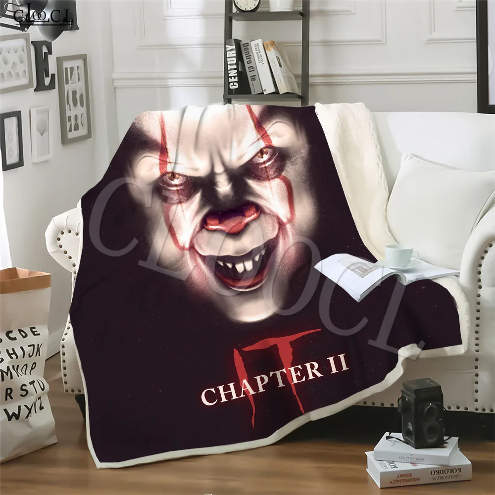 Movie It: Chapter 2 плюшевое Флисовое одеяло 3D принт аниме Забавный Клоун одеяла для