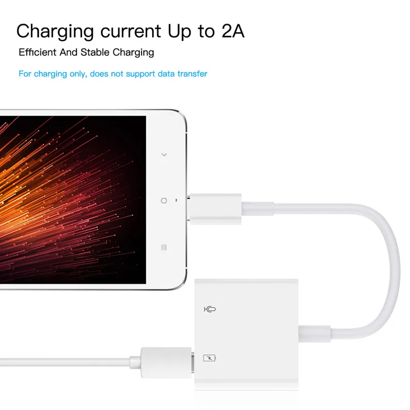 2A Type c to 3 5mm Headphone Jack Charge Adapter Lightning to HDMI HD Cable Adapter For Xiaomi Mi6 For Huawei P20 For Samsung S9