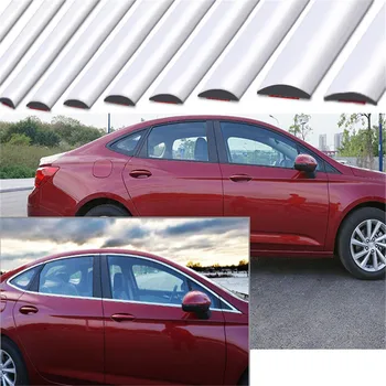 

15M 2020 New Car Window Chrome Decoration Moulding Trim Strip Tape Universal PVC Anti-collision Strip DIY Car Body Trim Sticker