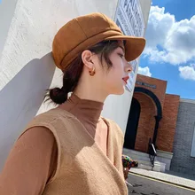 LA новые осенние Восьмиугольные шляпы для женщин плоская бейсбольная Кепка в стиле милитари дамские Твердые крышки Женские повседневные береты шляпа бренда Gorra militar gorras