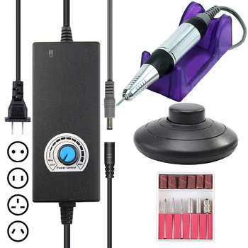 

Strong 45000 RPM 45W Electric Nail Drill Machine Manicure Pedicure Drill Machine Nail Drill Eqiupment Nail Art File Tools Set