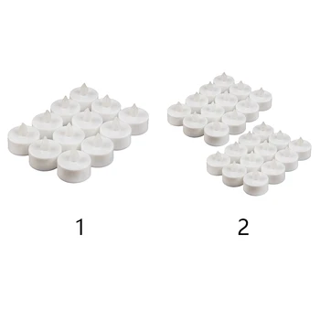 

Tea Light Party Bright Realistic Festival Frameless Candle Lamp Safe Led Flickering Battery Operated