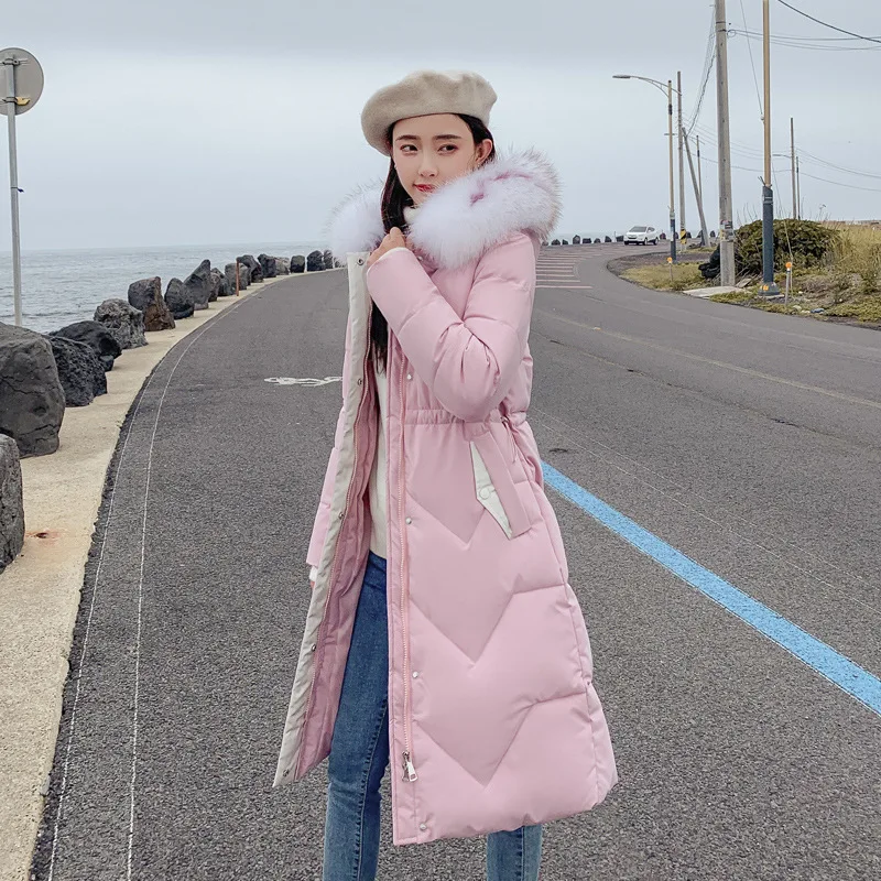 

According to Nalini South Korea Dongdaemun Autumn New Style down Jacket Women's Loose-Fit over-the-Knee Cotton Overcoat INS Onli