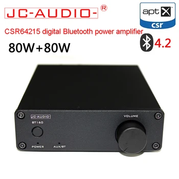 

CSR64215 Bluetooth 4.2 Bluetooth Digital Amplifier Support APTX NE5532 Preamp 80W+80W TDA7498E Amplifier Chip JC-BT160