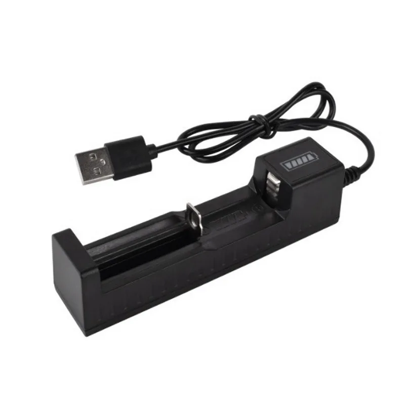 Adapter Battery Usb-Charger Universal Li-Ion VOXLINK 18650 LED for 1-Slot Full-Stop
