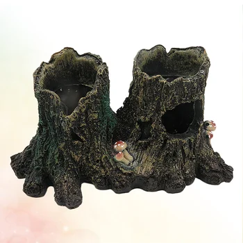 

Aquarium Underwater Wide Holes Tree Branches Moss Stump Sculpture Fish Tank Landscape Ornament Resin Desktop Decoration Photo Pr