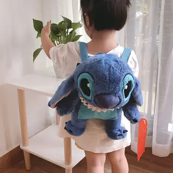 

Cartoon Stitch Stuffed Toy Plush Backpack Bags Kids Girl Christmas Gift 3630