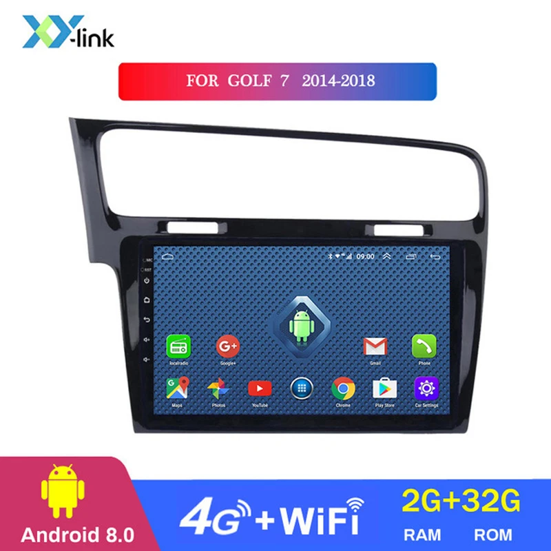 

10.1 inch screen Android 8.1 car multimedia video player for golf 7 2014-2018 car radio GPS navigation bluetooth no 2 din dvd