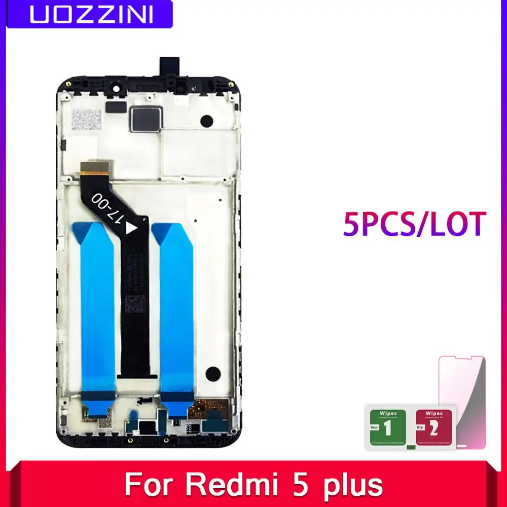 5 Pcs LCD Display For Xiaomi Redmi Plus Frame 10 Touch Screen Redmi5 Digitizer Replacement Repair Parts | Мобильные телефоны и