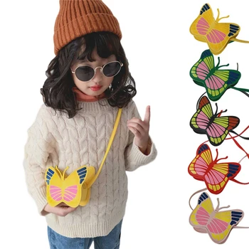 

Little Girls Messenger Bag, Cute Butterfly Shape Small Crossbody Purse Fashion Handbag