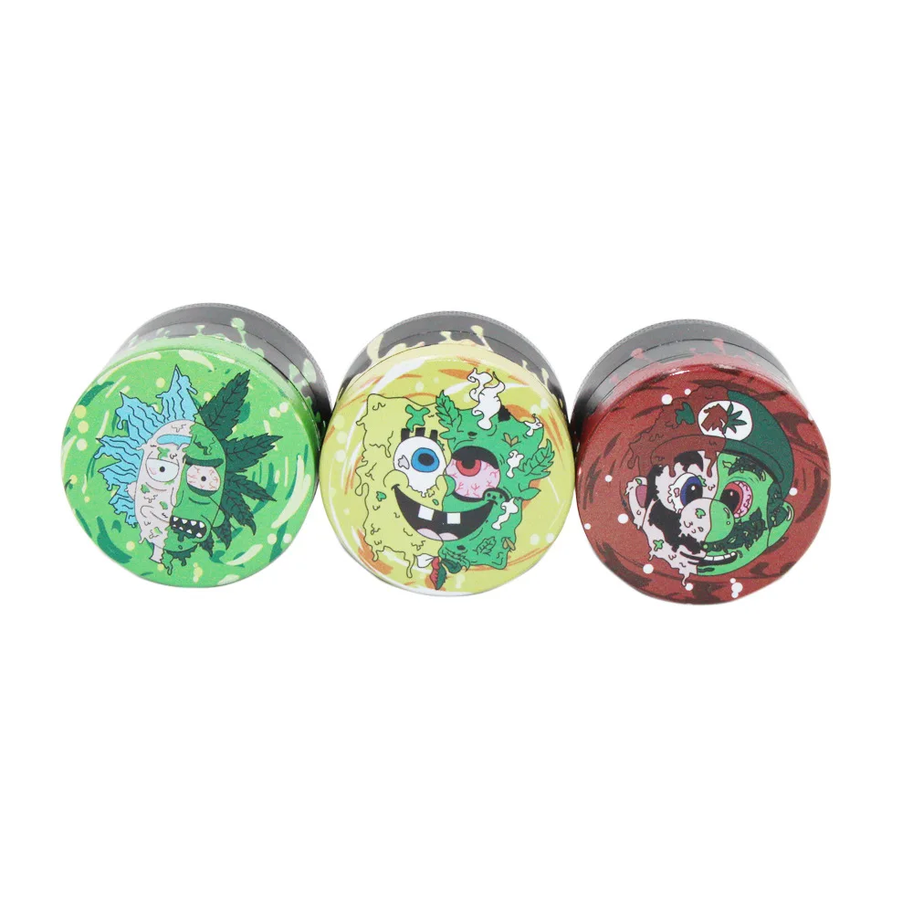 SWSMOK 50MM 4-layer Zinc Alloy Herbal Herb Tobacco Grinder Spice Weed Grinders Smoking Pipe Accessories Gold Smoke Cutter | Дом и сад