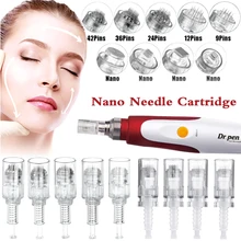 

10pcs Dr Pen Nano Needle 9/12/ 36/42/Nano Cartridges NeedleTip For Derma Pen M7/M5/N2/E30 Electric Micro Needle Skin Care Tool