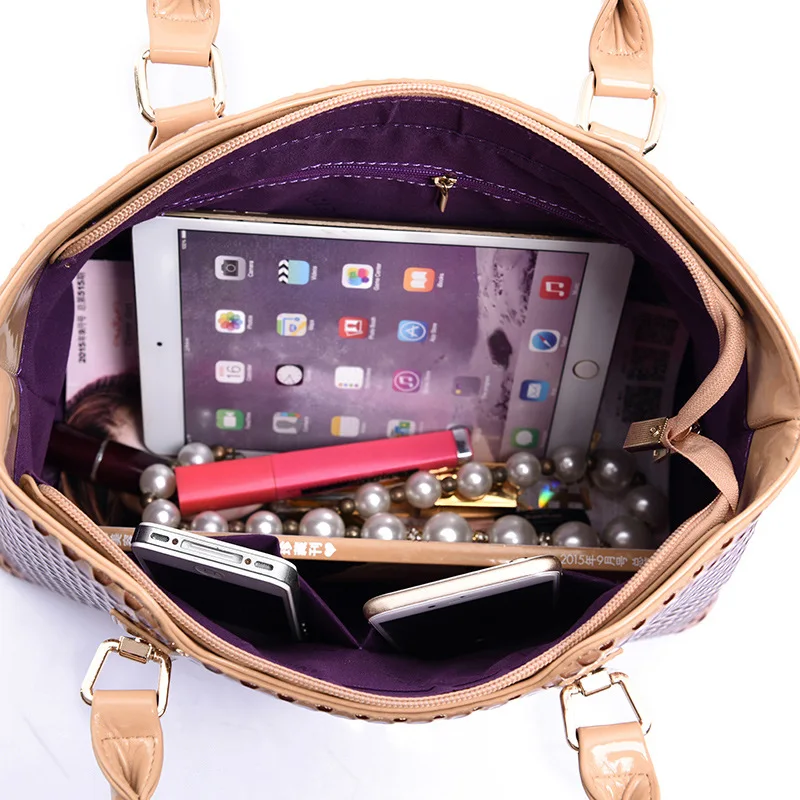 

Big Brand Top Grade WOMEN'S Bag Europe And America Luxury Thumb Pattern Six Pieces Set Different Size Bags 2018 Autumn Versitile