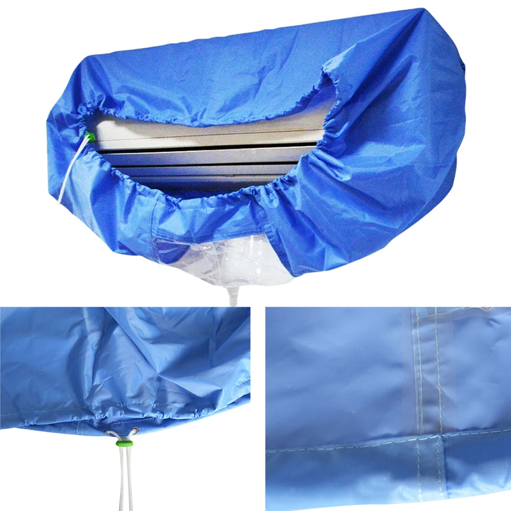 Solid color Air Conditioning Cover Home Decor Air Conditioner Waterproof Cleaning Cover Washing Anti-Dust Cleaning Cover 1PC