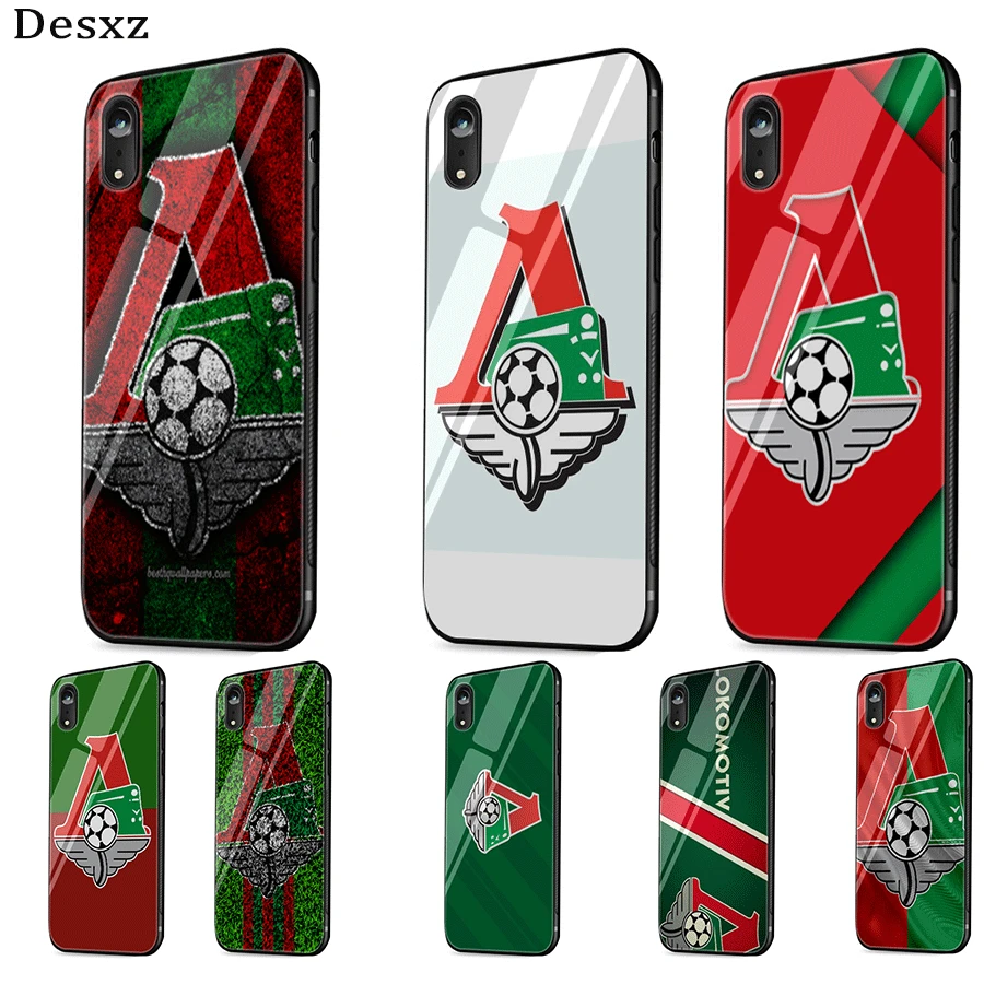 Gerleek стеклянный чехол для телефона Москвой локомотив iPhone 5 5S SE 6 6s 7 8 Plus XR X XS Max| |