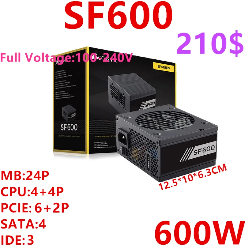 Новый оригинальный блок питания для Corsair Brand SFX 2080 570X полный модуль 80plus ЗОЛОТОЙ