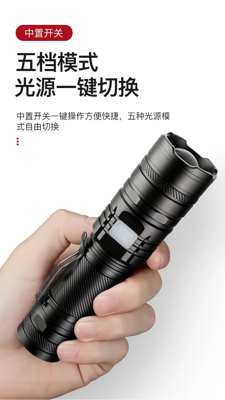 Acampamento ao ar Usb à Prova Luz de Carregamento Livre Lanterna Clipe Acessórios Brilhante Tocha Dusb Água Forte Led Lâmpada Canister Aa50sd 12 High Quality Luzes e Iluminação