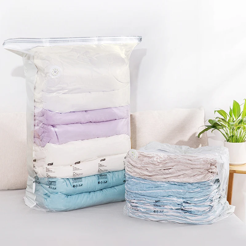 1/3 Pcs Home Air Vacuum Bag For Clothes Foldable Vacuum Compression Bag
