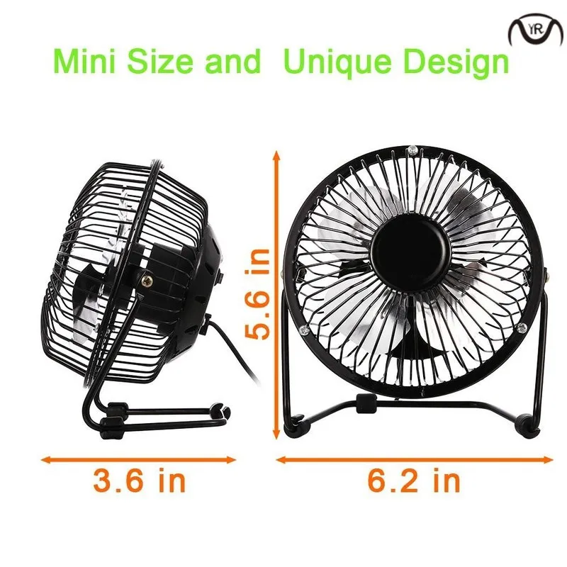 

Mini USB Table Desk Fan USB -Powered Desktop Fan Por