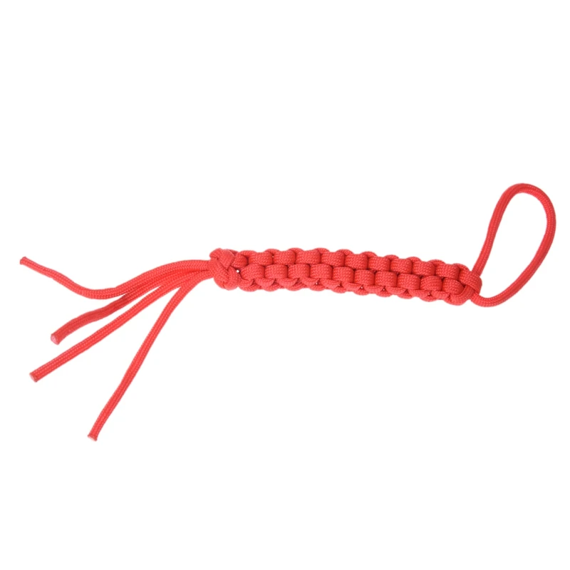 2 шт Lanyard Paracord квадратный Плетеный Lanyard для ножей/фонарей/ключей/usb-накопителей, камуфляж и красный