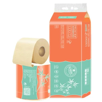 

10 Rolls Of Toilet Paper Home 4-Layer Native Wood Pulp Paper Tissue Rolling Paper For Home Outdoor Camping Toilet Paper Towels