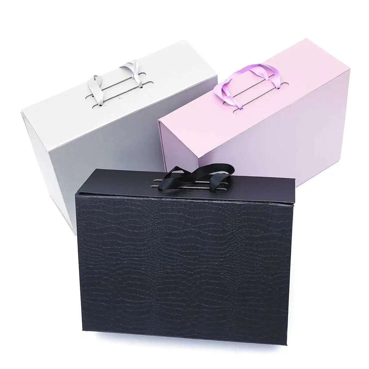 4 Цвета Универсальный складной картонная коробка для хранения упаковочная коробка для подарка жесткая коробка ручной коробки для свадебные вечерние платья