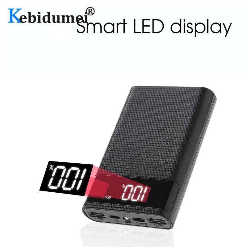 Kebidumei 4x18650 сделай сам внешний аккумулятор чехол для хранения заряда батареи 5 В
