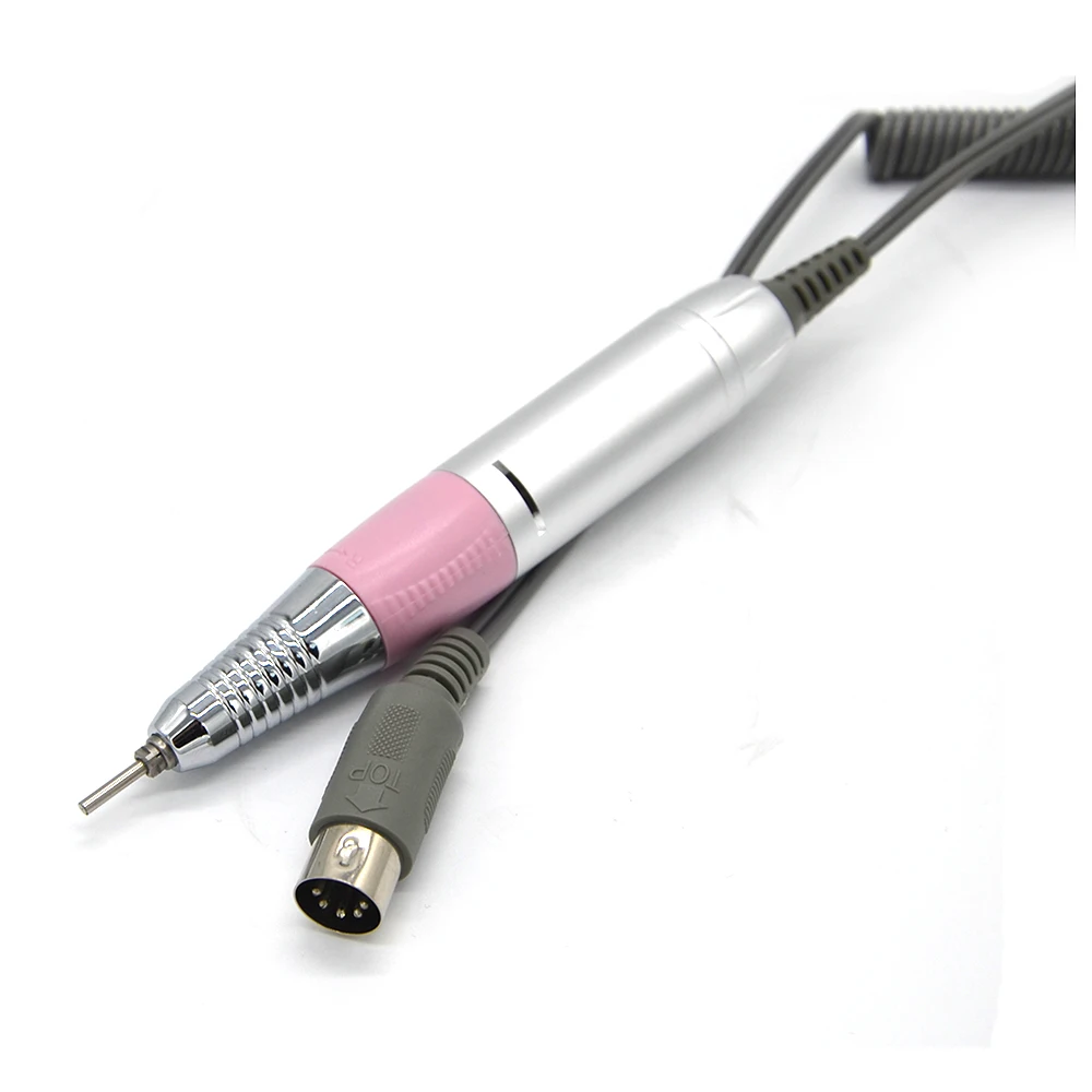 Профессиональная электрическая дрель для ногтей, наконечник, маникюрный аппарат, розовая ручка для ногтей, ручка для маникюра, педикюра, аксессуары, инструмент