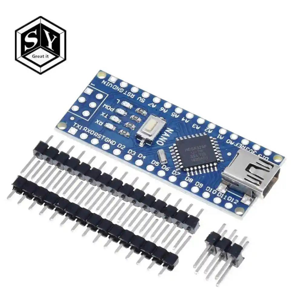 328p-au chip Nano 1 шт. мини USB с Загрузчиком Nano 3,0 контроллер совместимый для arduino CH340 USB драйвер 16 МГц NANO V3.0 Atmega328P - Цвет: 328p-au chip