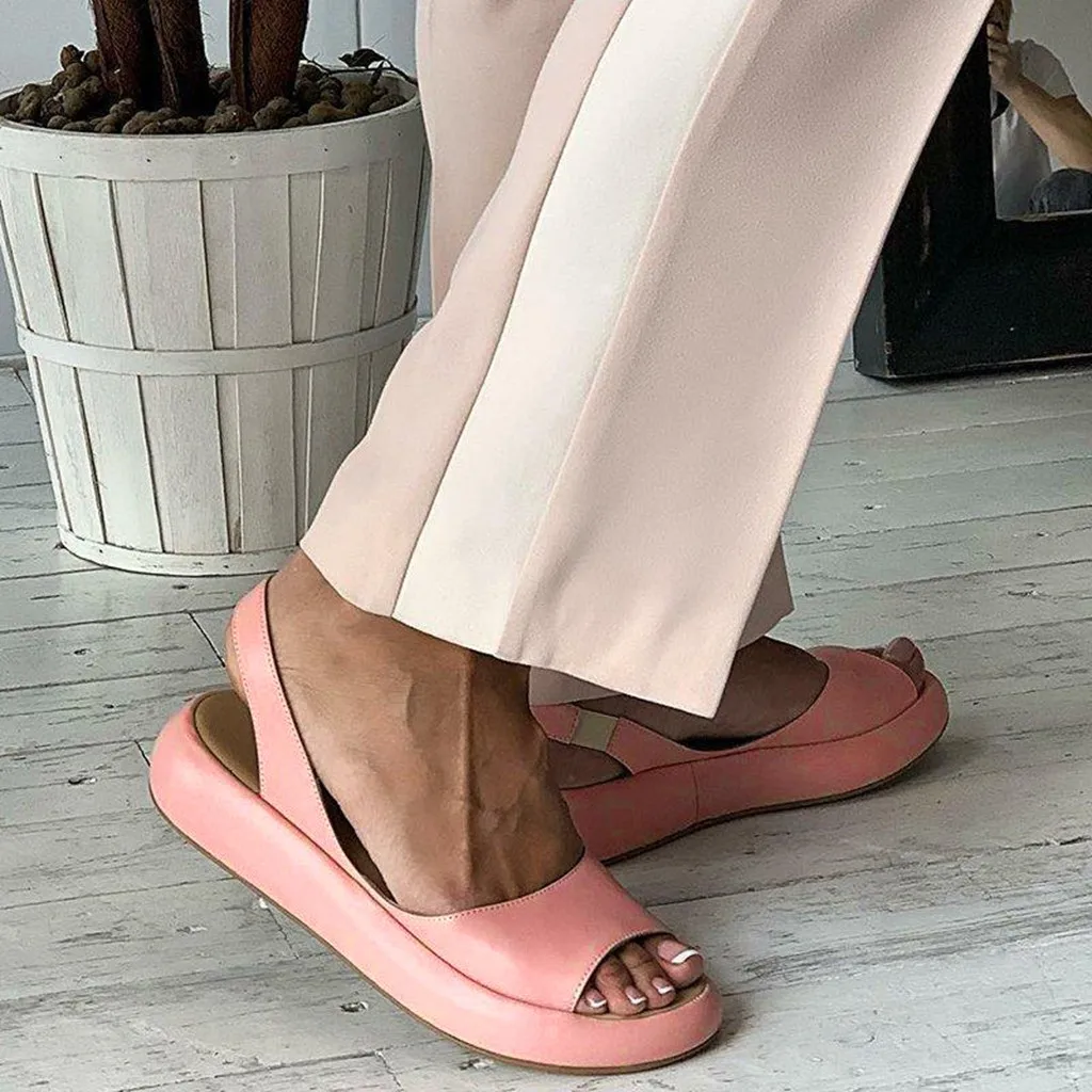 

Fashion Candy Color Women Sandals Flip Flops Summer Rome Slip-On Breathable Non-slip Shoes Woman Slides Solid Casual Female