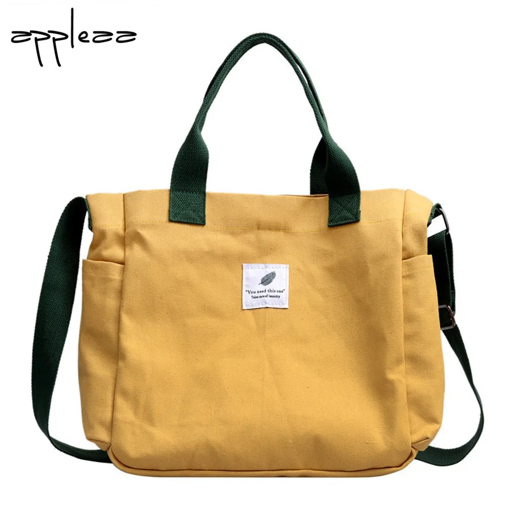 

Shoulder Bag 2019Top Women's New Fashion Wild Canvas Large Capacity Shoulder Bag Handbag Bolso de hombro