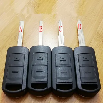 

DAKATU NEW Replacement Shell Combo Remote Key Case Fob 2 Button For Opel VAUXHALL Corsa Agila Meriva with 4 different Blade
