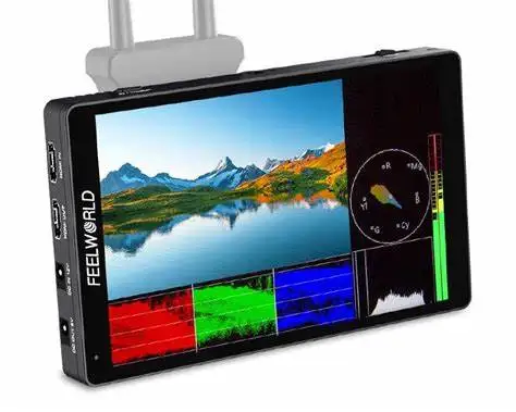 

7-дюймовый сенсорный экран FEELWORLD F7 PRO, цифровой зеркальный фотоаппарат с поддержкой 3D LUT, режиссерский монитор переменного тока F970, с внешним источником питания, 4K, HDMI, IPS-панель
