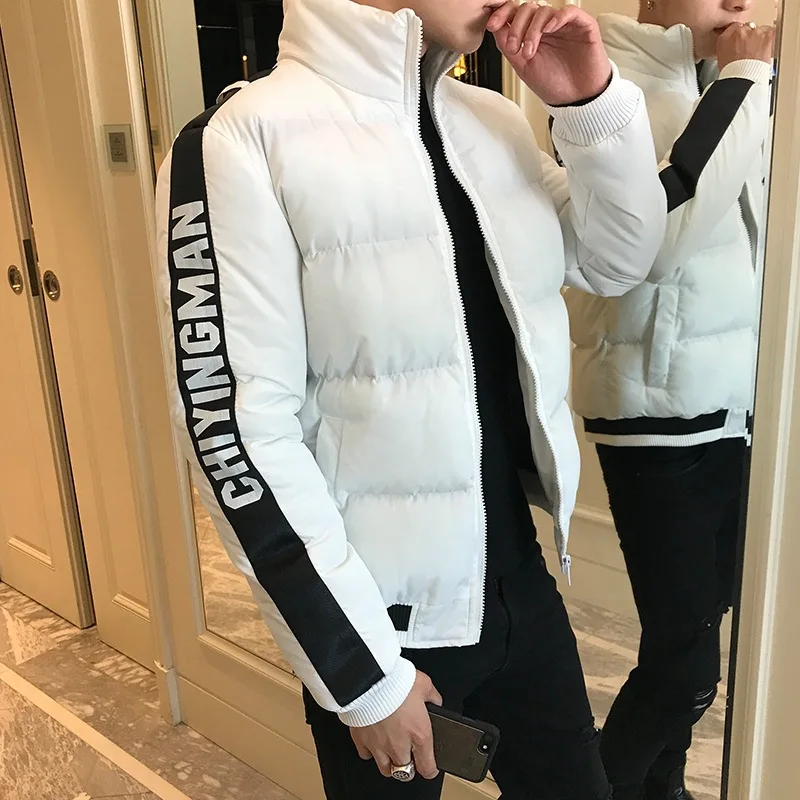 New Style Men Winter Cotton-padded Clothes Winter Cotton-padded Jacket Korean-style Social Fella Short Coat Students Cotton