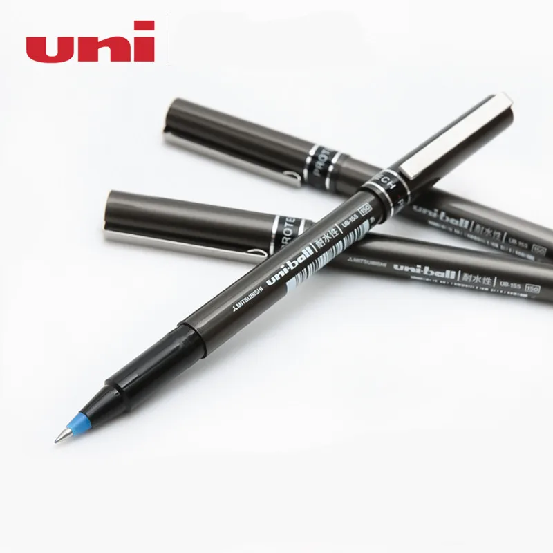 Японские прямые гелевые ручки UNI 3 шт. 0 5 мм красные синие черные цвета на выбор для
